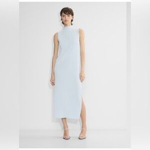 Babaton Ivory Pleated Maxi Dress